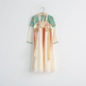 baby costume tang dynasty blue ruqun dress - Jianxi Hanfu