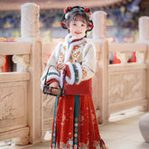 Girls' Spring Festival New Year Hanfu - Jianxi Hanfu