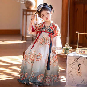 Girls' Tang Dynasty Hanfu summer Ruqun -  Jianxi Hanfu