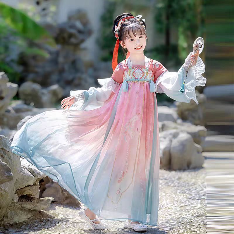 Girls' Tang Dynasty Hanfu Ruqun - Qi Xia - Jianxi Hanfu