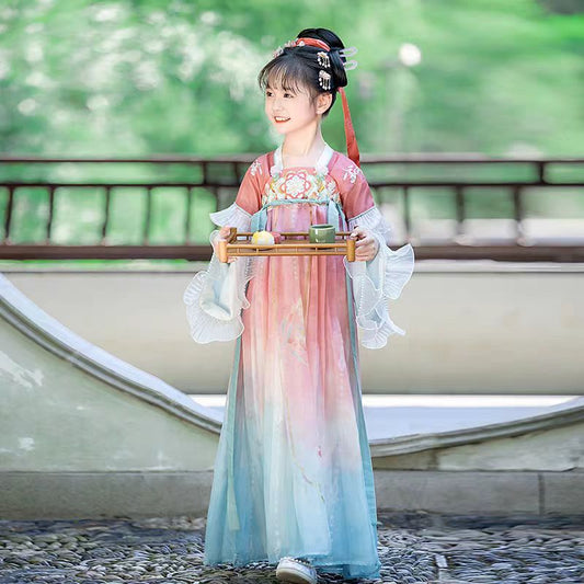 Girls' Tang Dynasty Hanfu Ruqun - Qi Xia - Jianxi Hanfu