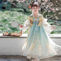 Girls' Tang Dynasty Hanfu Ruqun - Qing Mei - Jianxi Hanfu