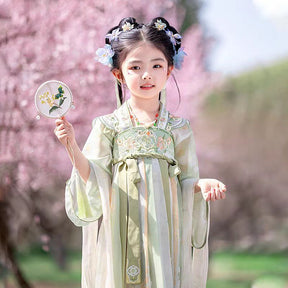 Girls' Tang Dynasty Hanfu Ruqun - Tao Xian - Jianxi Hanfu