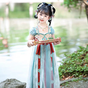 Girls' Tang Dynasty Hanfu Ruqun - Zhong Xia - Jianxi Hanfu