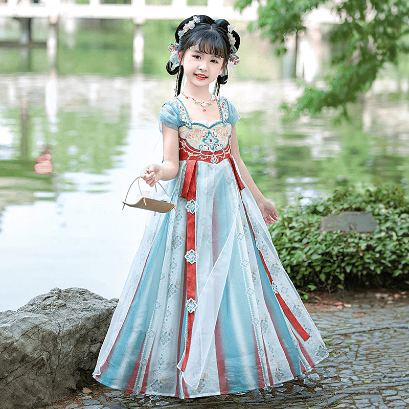 Girls' Tang Dynasty Hanfu Ruqun - Zhong Xia - Jianxi Hanfu