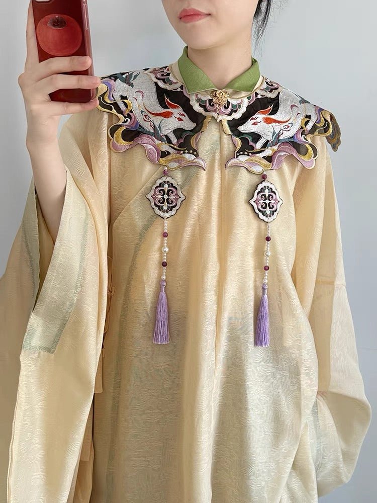 women's Embroidered Yunjian Fox - Jianxi Hanfu