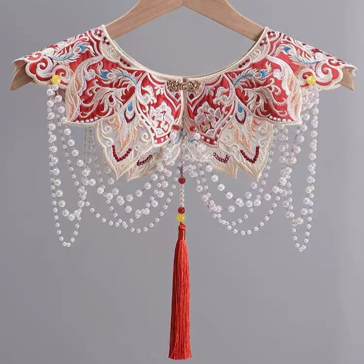 girls Embroidered Yunjian Pearl Lotus - Jianxi Hanfu