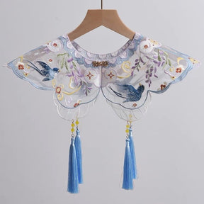 Hanfu Mamian Skirt Embroidered Yunjian Swallow - Jianxi Hanfu
