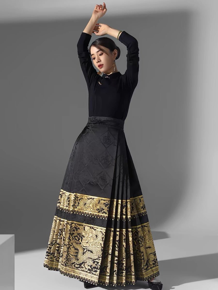Hanfu Mamian Skirt - Long - Jianxi Hanfu