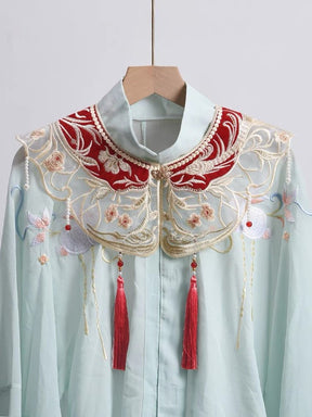 Hanfu Mamian Skirt Yunjian Wedding - Tassel - Jianxi Hanfu