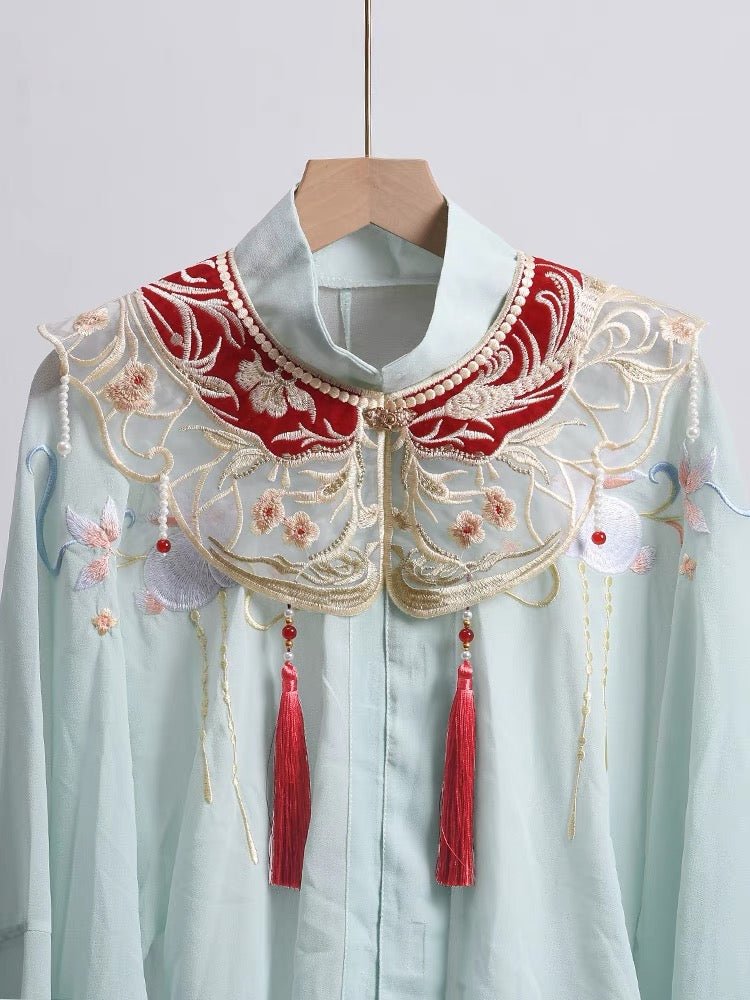 Hanfu Mamian Skirt Yunjian Wedding - Tassel - Jianxi Hanfu