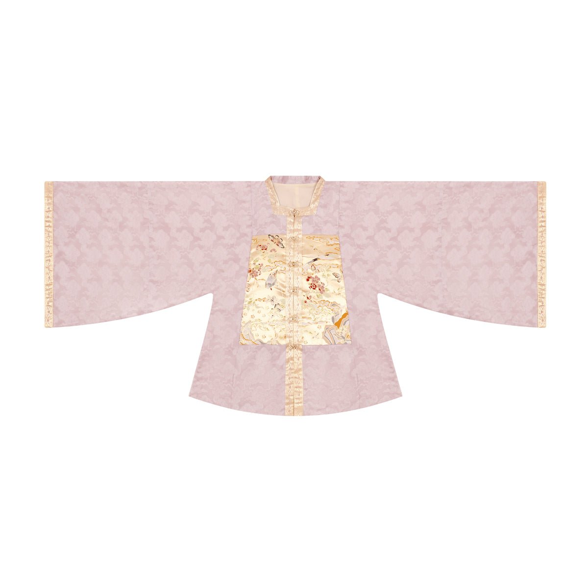 pink round collar hanfu dress-Jianxi Hanfu