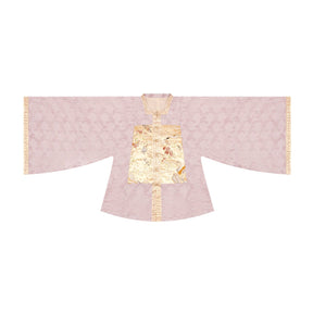 pink round collar hanfu dress-Jianxi Hanfu
