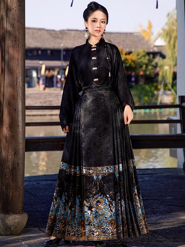 High - end Hanfu Mamian Skirt - Liu Li Long - Jianxi Hanfu