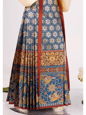 High - end Hanfu Mamian Skirt - Man Di Jin - Jianxi Hanfu