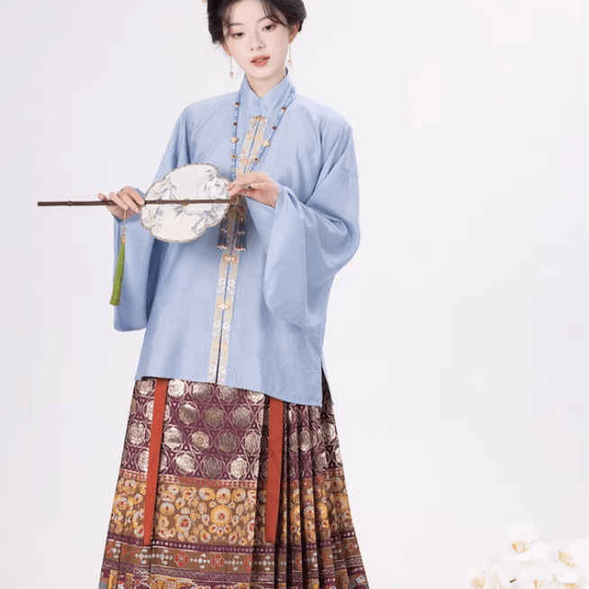 High - end Hanfu Mamian Skirt - Man Di Jin - Jianxi Hanfu