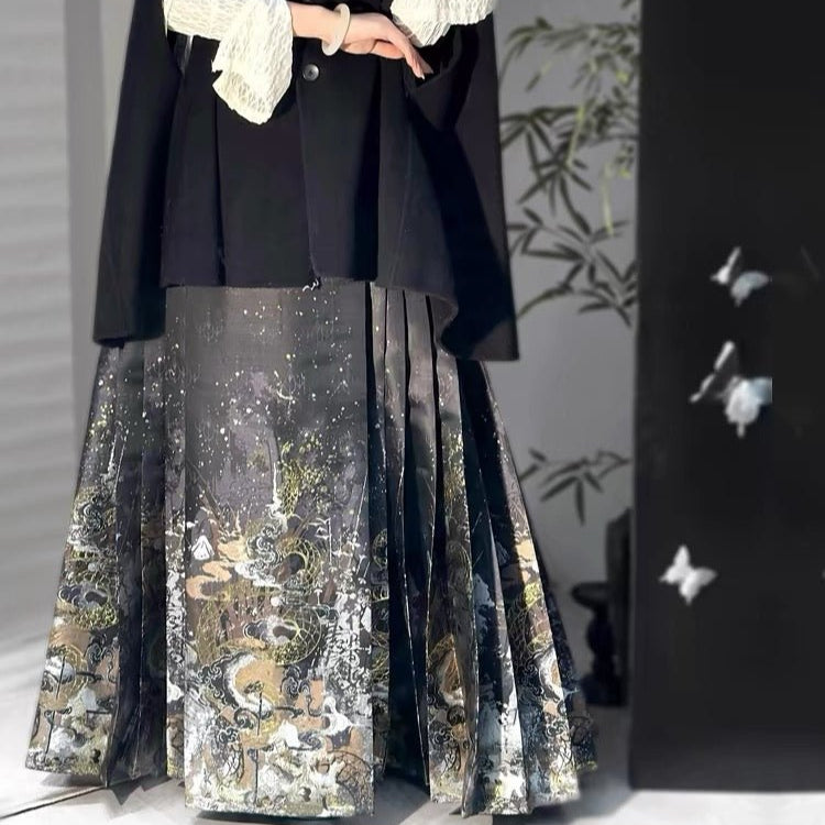 High - end Hanfu Mamian Skirt - Teng She - Jianxi Hanfu