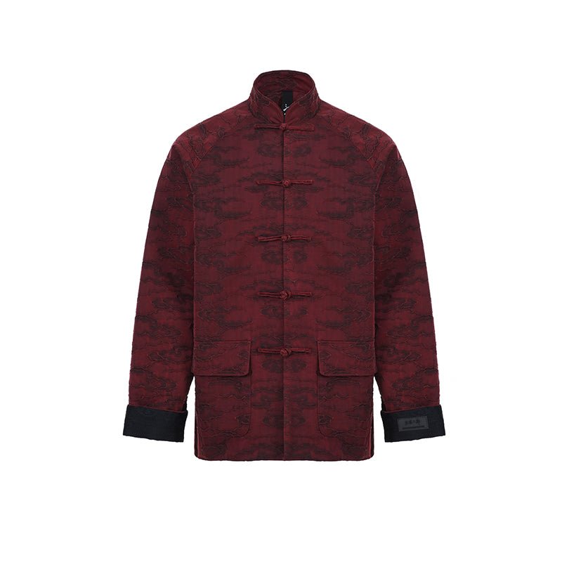 red tang suit women's hanfu kung fu master jacket - Jianxi Hanfu