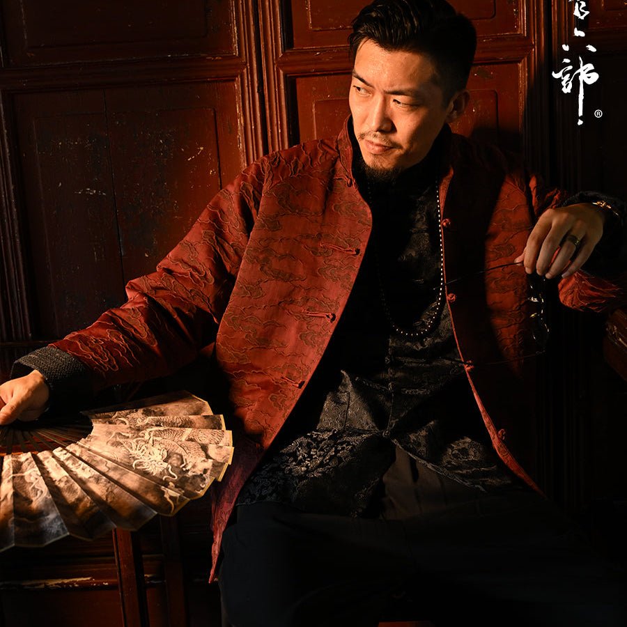 new chinese style men's hanfu tang suit - Jianxi Hanfu