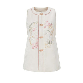 white vest hanfu dress autumn clothing-Jianxi Hanfu