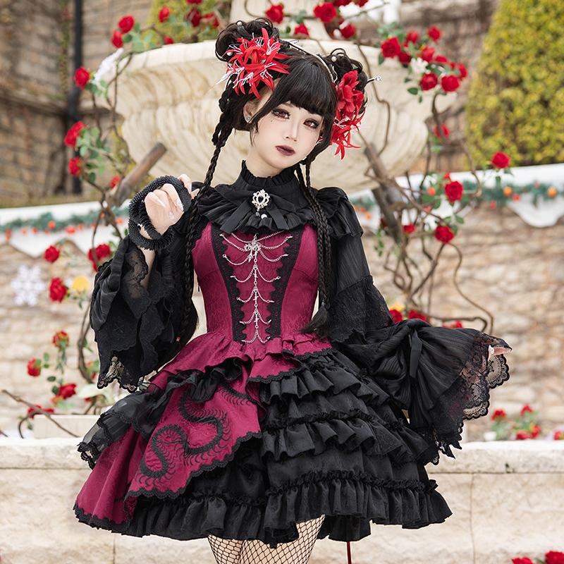 qi lolita dresses women's black hanfu - Jianxi Hanfu