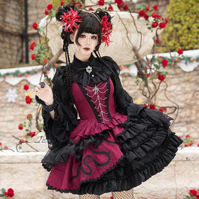 jsk skirt qi lolita dresses women's black hanfu - Jianxi Hanfu