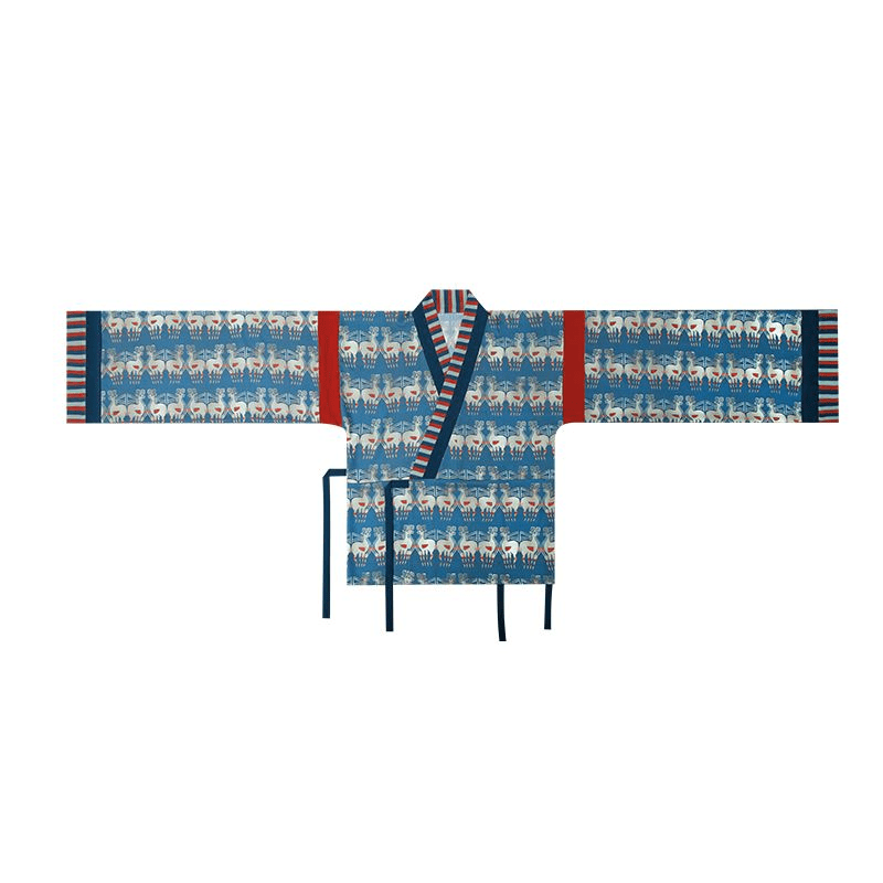 northern wei dynasty clothing blue ru shier women's hanfu - Jianxi Hanfu