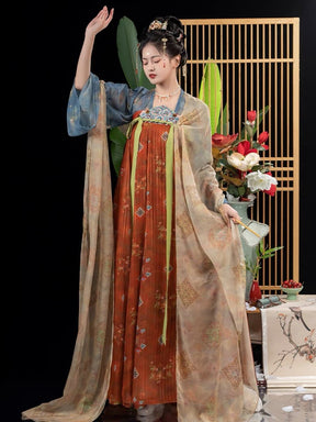 girls dress qixiong ruqun costume-Jianxi Hanfu
