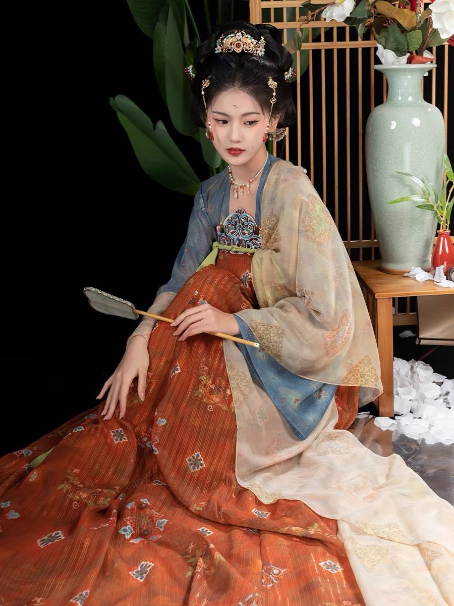 girls dress qixiong ruqun chinese costume-Jianxi Hanfu