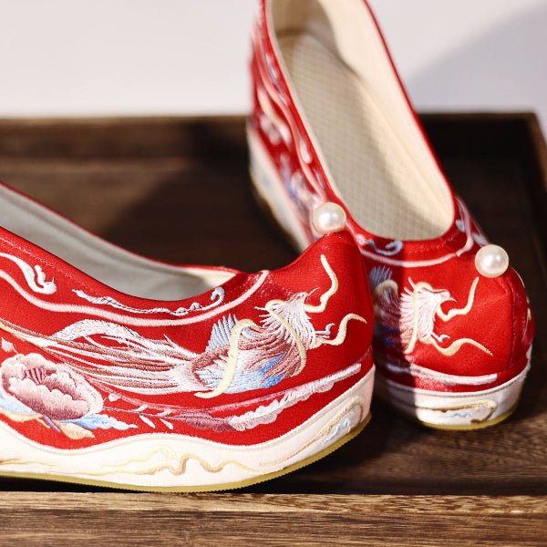 female hanfu shoes tang dynasy wedding hanfu shoes-Jianxi Hanfu