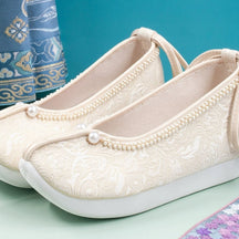 women hanfu shoes yellow shoes-Jianxi Hanfu