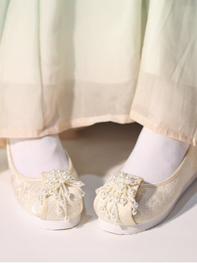 chinese shoes hanfu shoes yellow women's shoes-Jianxi Hanfu