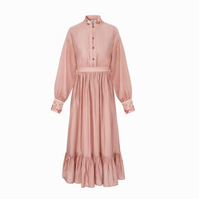 pink new chinese style hanfu dress ming dynasty-Jianxi Hanfu