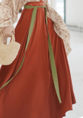 red ruqun dress chinese wei jin dynasty modern clothes - Jianxi Hanfu