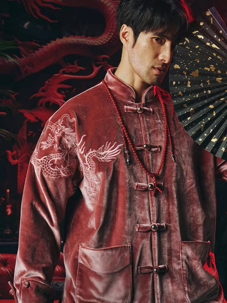 Male Hanfu Tang Dynasty Modern Hanfu Tang Suit-Jianxi Hanfu