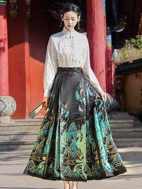 women's Clothes Girls' dress Mamian Skirt - Jianxi Hanfu