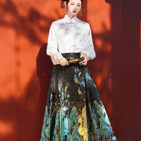 women's Clothes Girls' Hanfu Mamian Skirt - Jianxi Hanfu