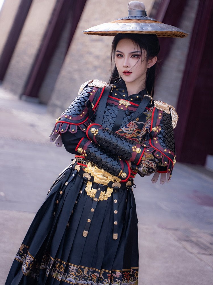 chinese ming dynasty men's hanfu police clothes black feiyufu robe - Jianxi Hanfu