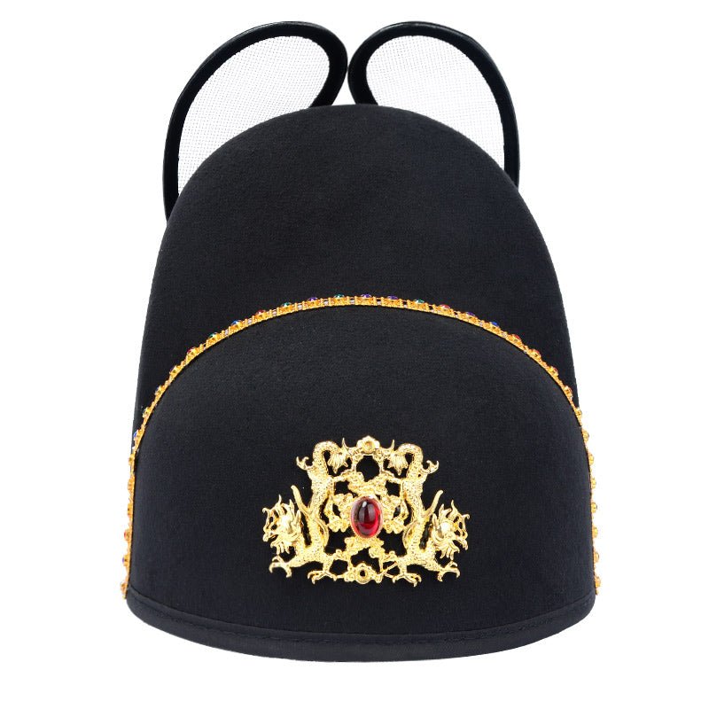 ming dynasty emperor Golden-thread Yishan Crown dragon pattern - Jianxi Hanfu