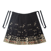 ming dynasty clothing black mamian skirt-Jianxi Hanfu