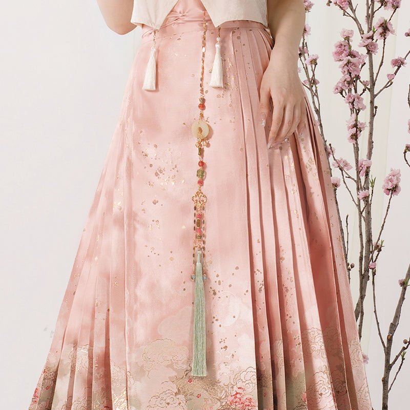 Ming Dynasty Fashion Mamianqun - Shi Li Tao Hua - Jianxi Hanfu