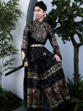 chinese ming dynasty police clothes black hanfu - Jianxi Hanfu