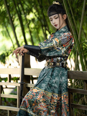 chinese ming dynasty police feiyufu clothes purple hanfu - Jianxi Hanfu