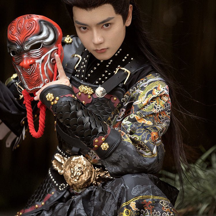 chinese ming dyansty men's black hanfu clothes - Jianxi Hanfu