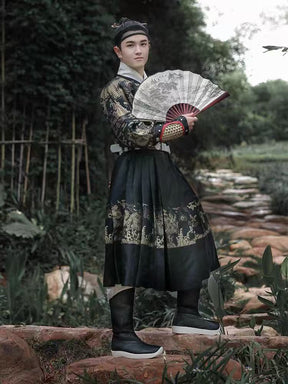 Ming Dynasty Male Hanfu Shoes Hanfu Boots Summer Mesh - Jianxi Hanfu