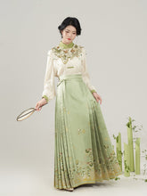 ming dynasty green mamianqun yunjian grapes cloud collar - Jianxi Hanfu