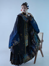 Blue yunjian women's hanfu mamian skirt - Jianxi Hanfu