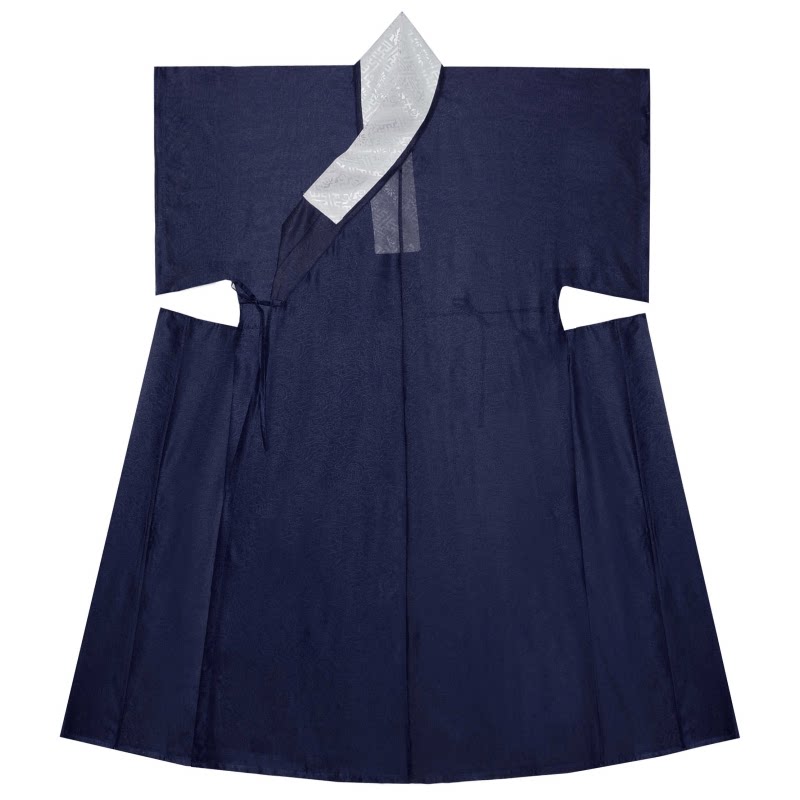 ming dyansty men's hanfu blue robe - Jianxi Hanfu