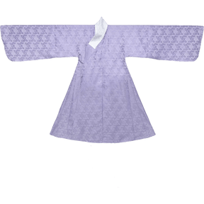 chinese style men's hanfu purplecross collar daopao robe - Jianxi Hanfu