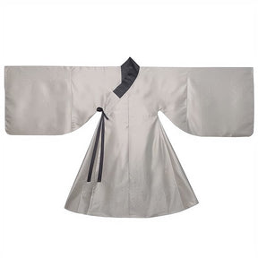 chinese style men's hanfu grey daopao robe - Jianxi Hanfu